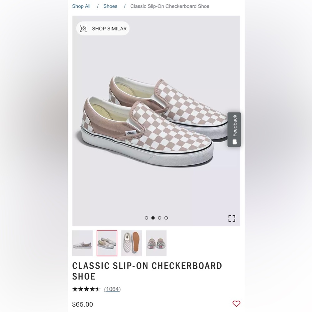 CLASSIC SLIP-ON CHECKERBOARD SHOE (SOLD)